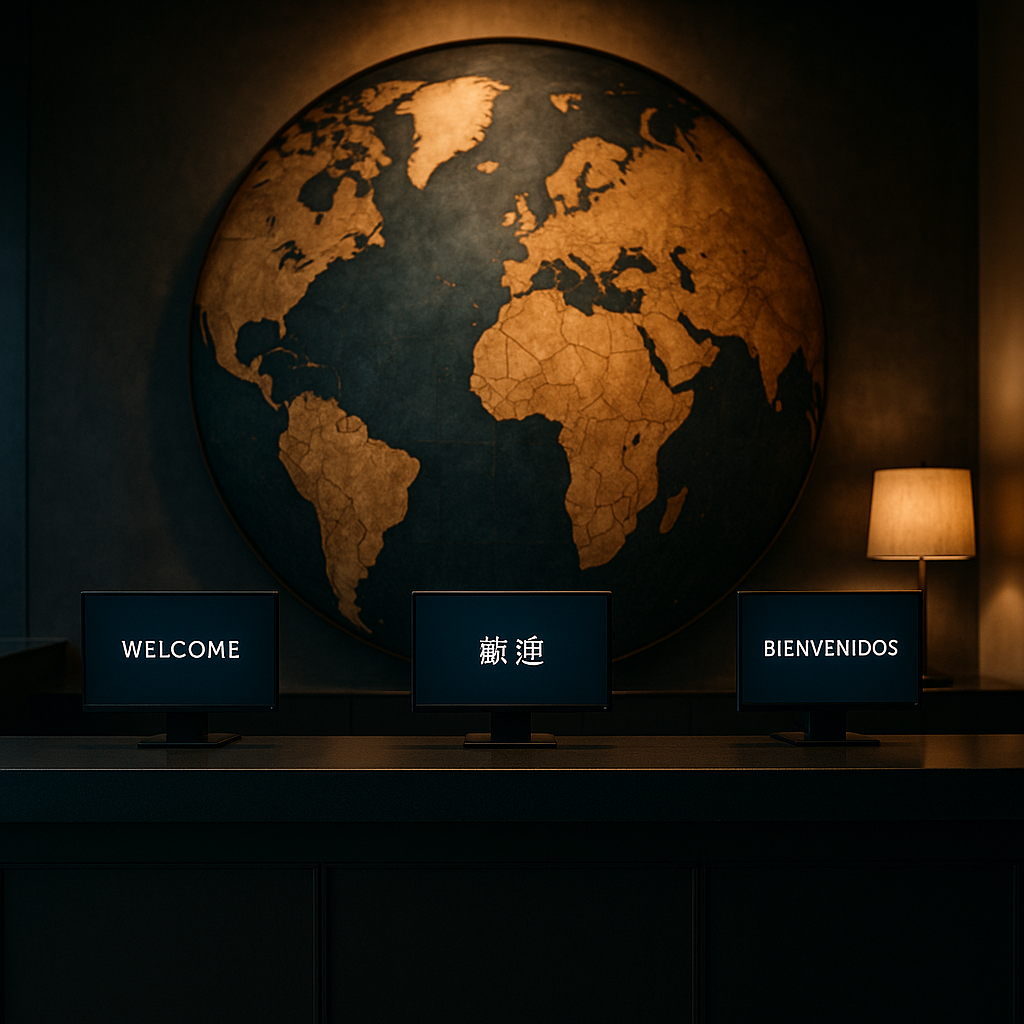 Multilingual phone calls for independent hotels